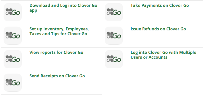 Clover go options
