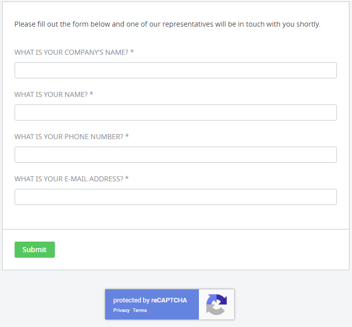 fiveSTars contact form